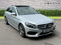 Used Mercedes C220 AMG Line Premium 2014 Silver Estate