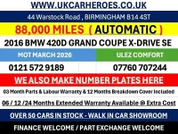 Used BMW 420 Gran Coupé Comfort Edition 190 HP (139 kW) 2016 Silver Coupe