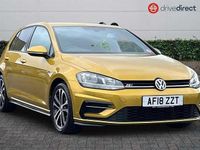 Used VW Golf VII R-line 150 HP (110 kW) 2018 Yellow Hatchback