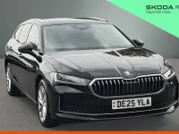 Used Skoda Superb SE Technology 150 HP (110 kW) 2025 Midnight black metallic Estate