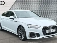 Used Audi A5 Sportback S-Line 163 HP (119 kW) 2021 White Hatchback