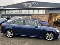 Used Audi A4 S-Line 190 HP (139 kW) 2017 Blue Sedan