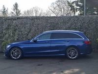 Used Mercedes C300 AMG line 245 HP (180 kW) 2019 Blue Estate