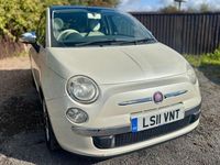 Used Fiat 500 Lounge 2011 White Hatchback