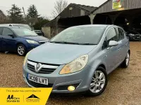 Used Vauxhall Corsa Design Edition 89 HP (65 kW) 2008 Blue Hatchback