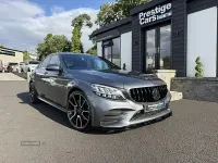 Used Mercedes C220 AMG line 194 HP (142 kW) 2019 Grey Sedan