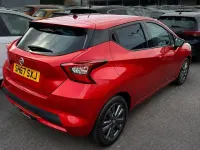 Used Nissan Micra Acenta 71 HP (52 kW) 2017 Red Hatchback