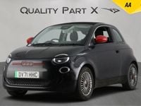 Used Fiat 500e Red 86 kW (118 HP) 2021 Black Cabriolet