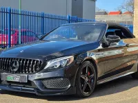 Used Mercedes C220 AMG line 2017 Black Cabriolet
