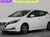 Used Nissan Leaf Acenta 110 kW (150 HP) 2019 White Hatchback