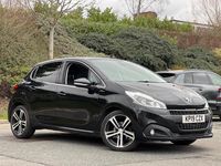 Used Peugeot 208 GT-line 110 HP (80 kW) 2019 Black Hatchback
