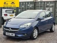 Used Vauxhall Corsa Design Edition 90 HP (66 kW) 2016 Blue Hatchback