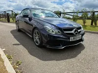 Second-hand Mercedes E200 AMG 184 CP (135 kW) 2013 Albastru Cabrio