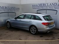 used Mercedes C250 C-Class 2014 (64) MERCEDES BENZBLUETEC SPORT ESTATE DIESEL AUTO SILVER