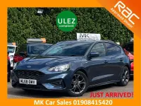 Used Ford Focus ST-Line 125 HP (91 kW) 2018 Chrome blue Hatchback