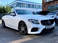 Used Mercedes E220 AMG line 194 HP (142 kW) 2018 White Cabriolet