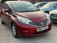 Used Nissan Note 98 HP (72 kW) 2013 Red Hatchback