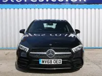 Used Mercedes A180 AMG line 116 HP (85 kW) 2018 Black Hatchback