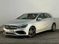 Used Mercedes A200 AMG line 136 HP (100 kW) 2017 Silver Hatchback