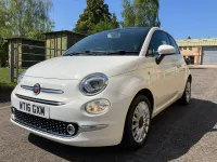 Used Fiat 500 Lounge 69 HP (50 kW) 2016 White Hatchback