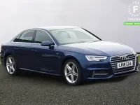 Used Audi A4 S-Line 150 HP (110 kW) 2018 Blue Sedan