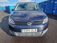 Begagnad VW Touran SE 105 HK (77 kW) 2014 Blå Minibuss