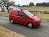 Used Ford Transit Courier 75 HP (55 kW) 2021 Race red (solid paint) Van