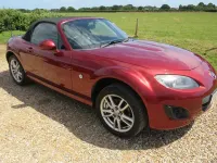 Used Mazda MX5 126 HP (92 kW) 2009 Red Cabriolet