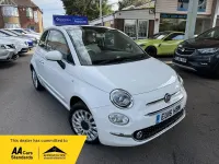 Używany Fiat 500 Lounge 69 KM (50 kW) 2016 Biały Hatchback
