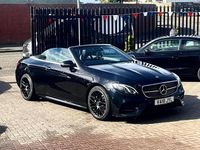 Used Mercedes E220 AMG Line Premium 194 HP (142 kW) 2018 Black Cabriolet