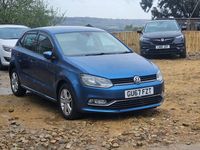 Used VW Polo Edition 75 HP (55 kW) 2017 Blue Hatchback