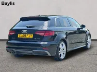 Used Audi A3 Sportback S-Line 148 HP (108 kW) 2019 Black Hatchback