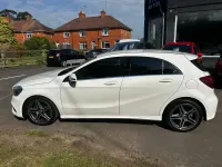 Used Mercedes A180 AMG line 109 HP (80 kW) 2016 White Hatchback