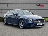 Used Mercedes A250 AMG Line Premium 214 HP (157 kW) 2021 Blue Sedan