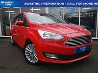 Used Ford Grand C-Max Titanium 120 HP (88 kW) 2017 Red MPV