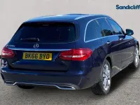 Second-hand Mercedes C200 Premium 136 CP (100 kW) 2018 Albastru Break