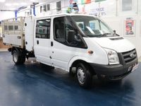 used Ford Transit T350 2.4TDCI 140PS 6 SEAT CREW CAB CAGED TIPPER