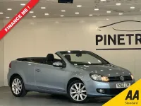 Used VW Golf Cabriolet S 122 HP (89 kW) 2013 Blue Cabriolet
