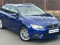 Used Seat Leon ST SE Dynamic 113 HP (83 kW) 2017 Blue Estate