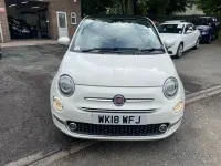 Used Fiat 500 Lounge 85 HP (62 kW) 2018 White Hatchback