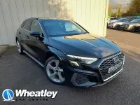 Used Audi A3 S-Line 110 HP (80 kW) 2023 Black Sedan