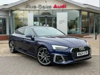 Used Audi A5 S-Line 200 HP (147 kW) 2024 Blue Hatchback