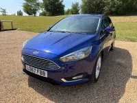 Used Ford Focus Titanium 125 HP (91 kW) 2018 Blue Hatchback
