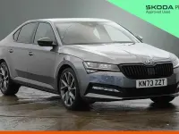Used Skoda Superb SportlinePlus 187 HP (137 kW) 2023 Graphite grey metallic Hatchback