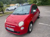 Used Fiat 500C Pop 2009 Red Cabriolet