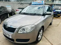 Used Skoda Fabia 80 HP (58 kW) 2009 Beige Hatchback