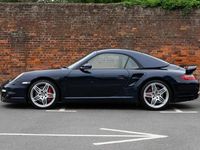 Used Porsche 997 Turbo 480 HP (353 kW) 2007 Blue Cabriolet