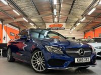 Begagnad Mercedes C250 AMG Line Premium Plus 2018 Blå Sportkupé