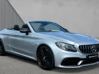 Used Mercedes C63S AMG Premium Plus 510 HP (375 kW) 2022 Hightech silver metallic Cabriolet