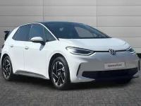 New VW ID.3 Pro 147 kW (201 HP) 2026 Glacier white with solid black roof Hatchback